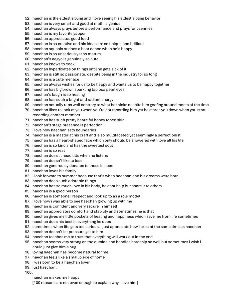 100 reasons why i love haechan🥹