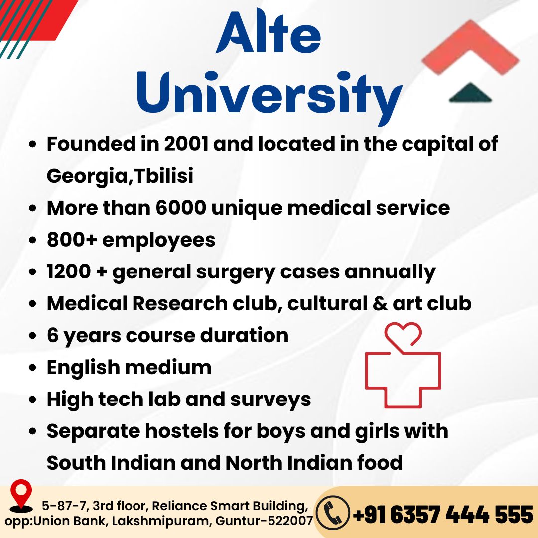 Way2studyabroad's tweet photo. "Unlock your medical dreams at Alti University in Georgia! Study MBBS with world-class faculty, cutting-edge facilities, and a global student community.Your journey to becoming a top doctor starts here!#georgia #mbbs  #russia #Kyrgyzstan #kazakhstan #georgia #phillipines https://t.co/awidVp81IL