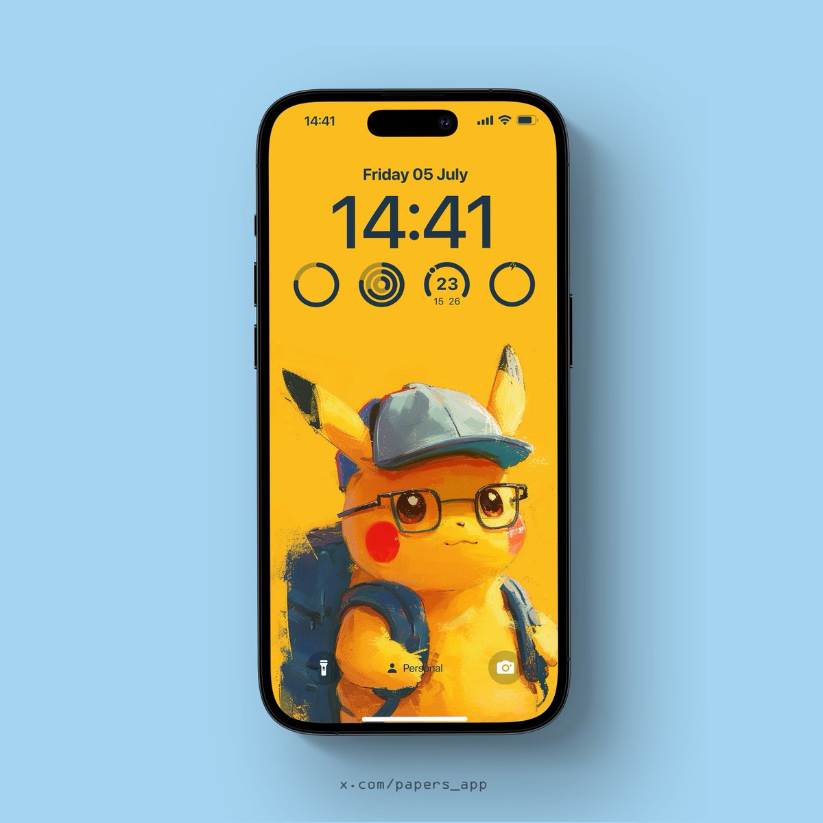Papers_app's tweet photo. No touching! Pikachu is guarding this phone. 💛💛 https://t.co/RldIMUPk79