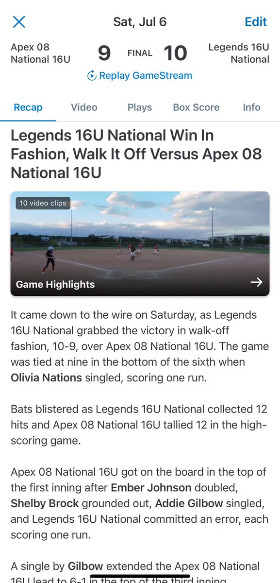 Legends FP 18u National tweet media