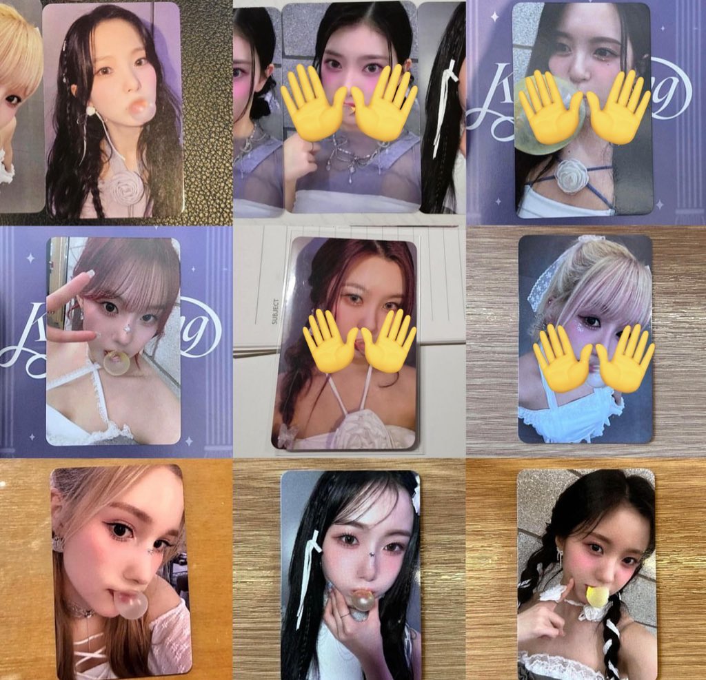 Kep1er 交換
 #Kep1er交換
求)magichour Mwave ましろ黒衣装
譲)画像消えてないトレカ
ユジン (ましろ) チェヒョン ダヨン バヒエ ヨンウン イェソ
ましろちゃん未確定のため他メン優先
海外の方から購入のため届き次第交換になります