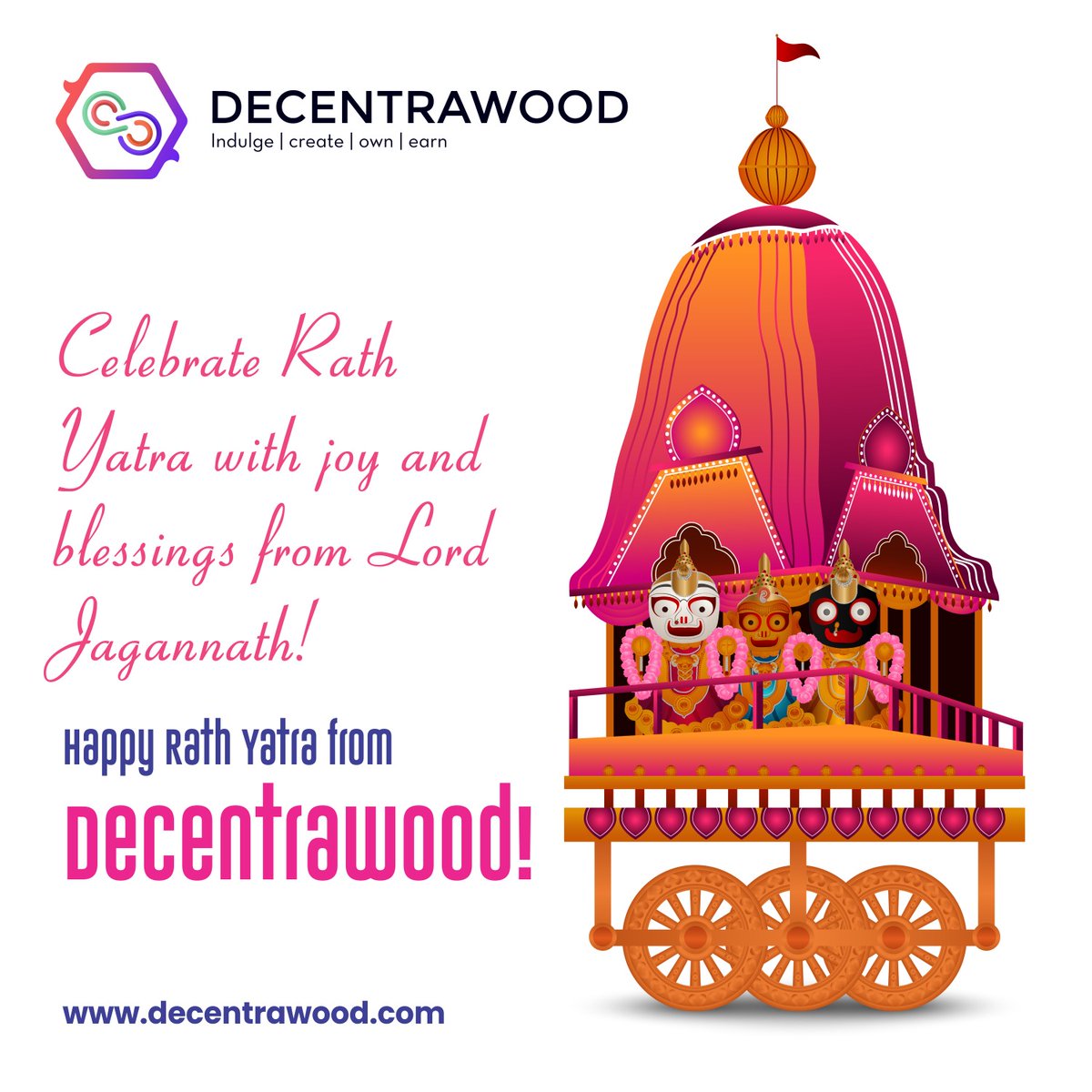 DecentrawoodC's tweet photo. Wishing you a divine and joyous Rath Yatra! May Lord Jagannath's blessings bring peace and prosperity to your life. Happy Rath Yatra! 🛕
#puri #jagannathpuri #jaijagannath #krishna #harekrishna #jagannathtemple #india #follow #followlike #jagannathswami #radheradhe https://t.co/FipjTM6KDf