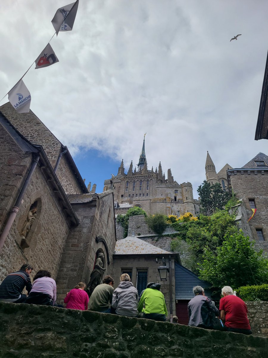 StBridgit's tweet image. Mont St. Michel - well worth the trek out to visit. The tide was out while we were there, but it's not unheard of for tourists to drown bc they went out on the salt flats and got trapped by the rising tide, which comes in quickly. 😬 My advice is to stick to the bridge 👍