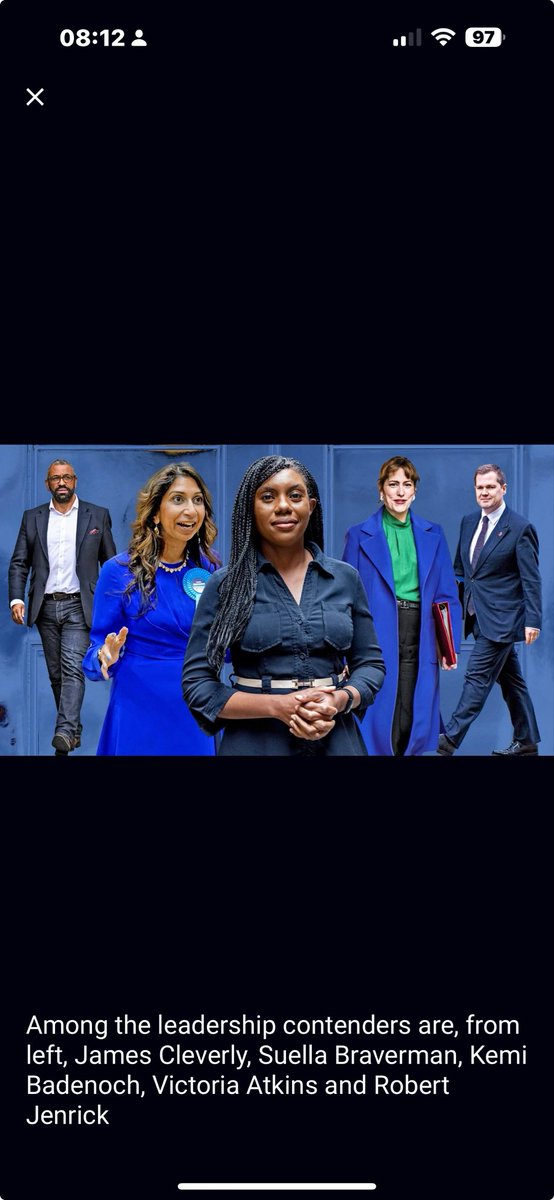 Ignoring their policies &amp; personalities - what a wonderful diverse line up wanting to lead the Tory Party.