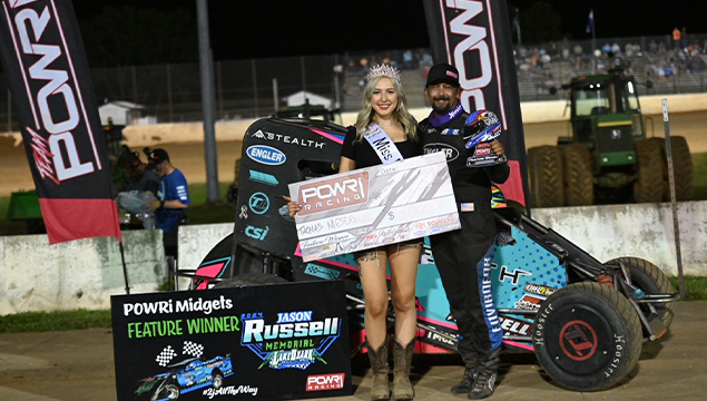 POWRi_Racing's tweet photo. Thomas Meseraull Second Straight Win with POWRi National and West Midget Leagues at Lake Ozark Speedway. Read More: https://t.co/xtKdWJAWzT https://t.co/VrAoKPXl6F