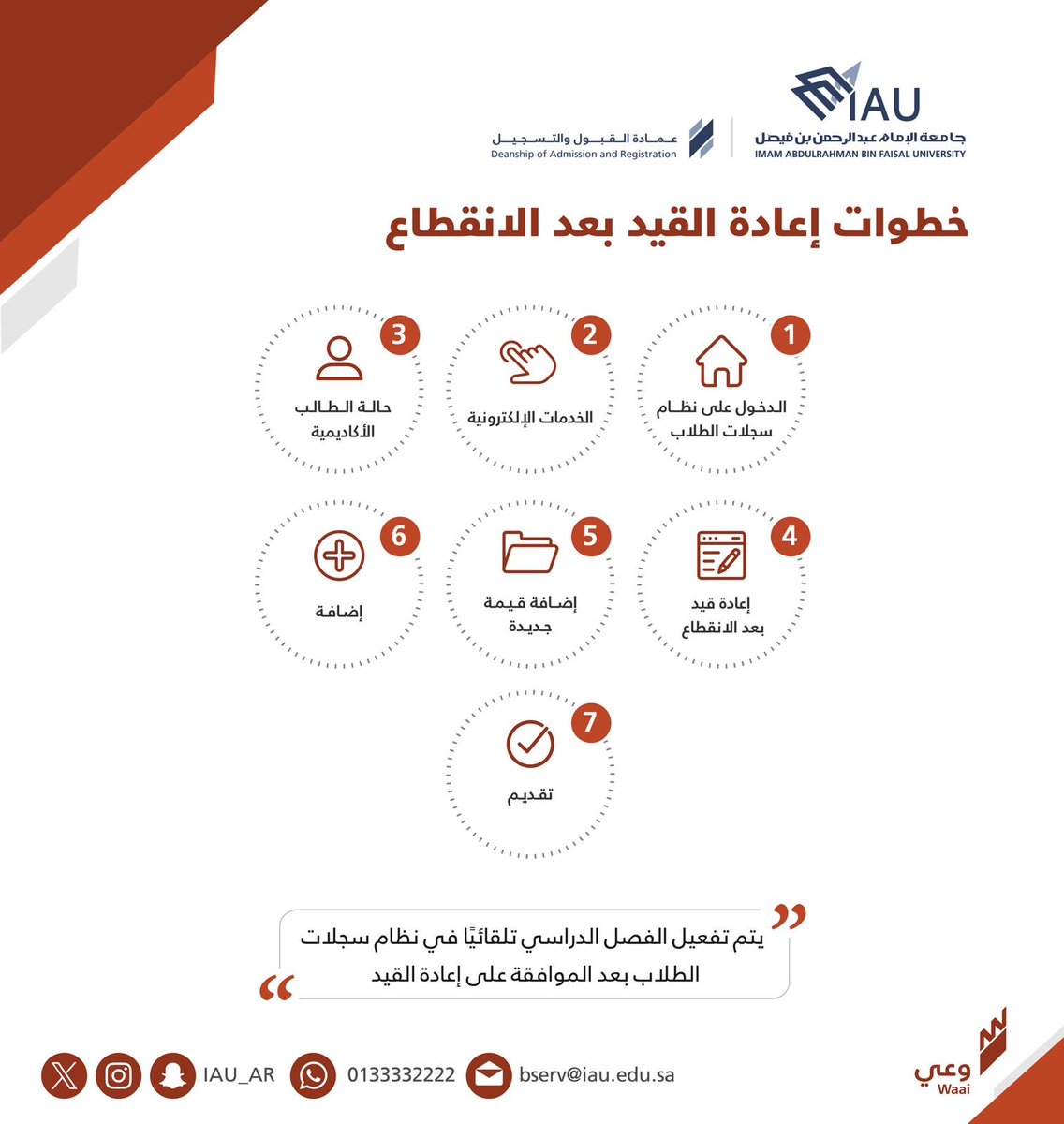 عمادة القبول والتسجيل tweet media