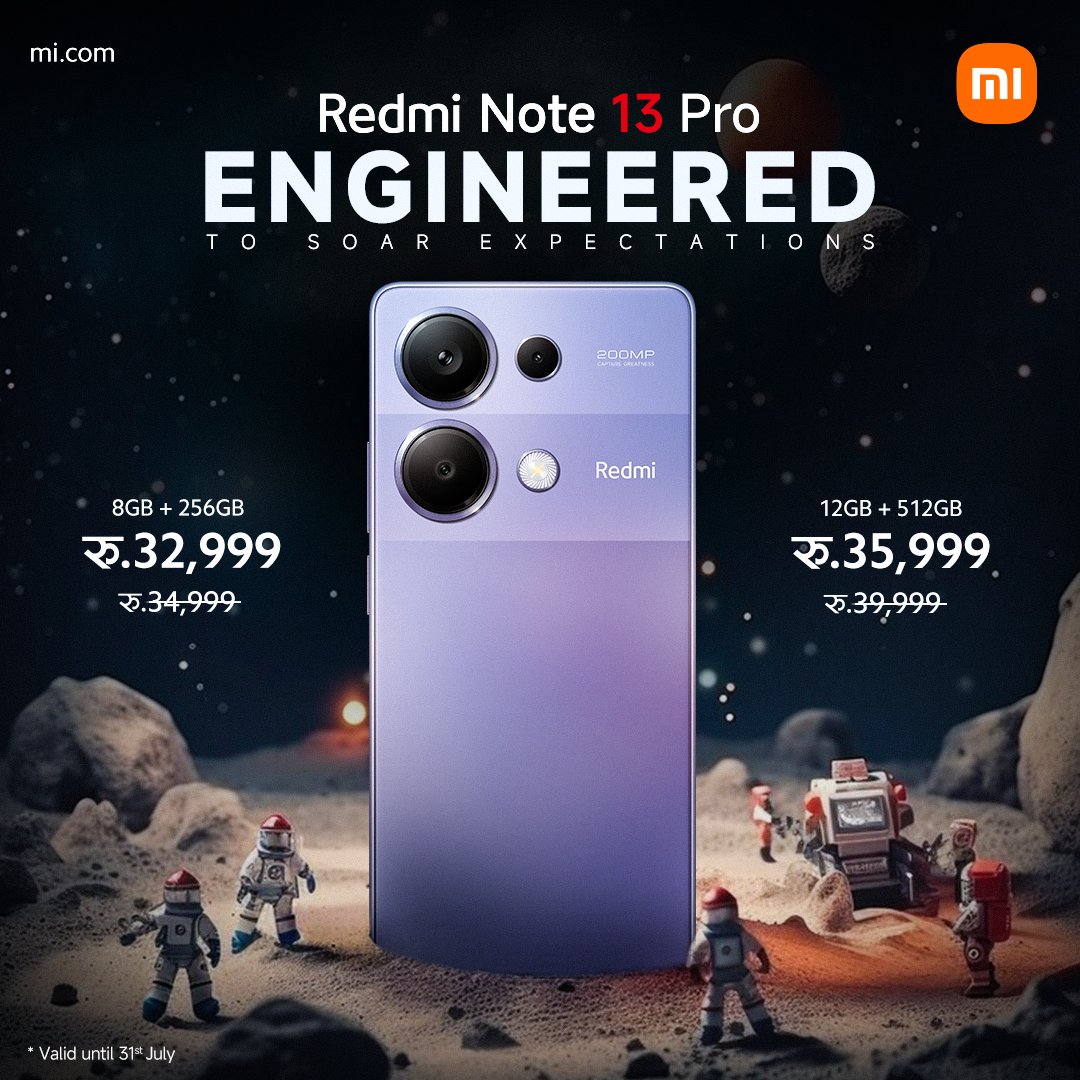 XiaomiNepal's tweet photo. Capture stunning photos with the 200MP triple camera on the 𝐑𝐞𝐝𝐦𝐢 𝐍𝐨𝐭𝐞 𝟏𝟑 𝐏𝐫𝐨. Enjoy a 5000mAh battery, starting at रू 32,999.
#RedmiNote13Pro #XiaomiNepal #TripleCamera https://t.co/00eGa9MXCJ