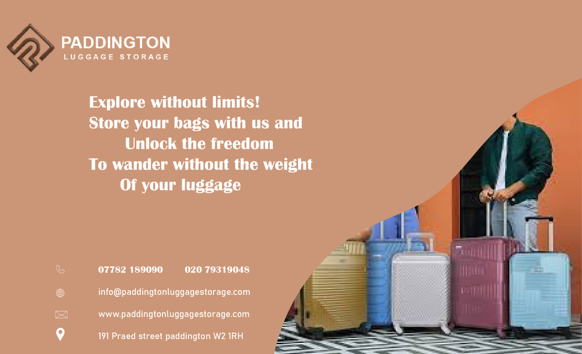 Paddington22463's tweet photo. Safely store your luggage in Paddington! Perfect for tourists, commuters, and day-trippers. Convenient, affordable, and secure. Leave your bags and explore freely! #TravelLight#Paddington #ExploreLondon #LondonExploration https://t.co/vzbpCMYPay https://t.co/ngu754Yczn