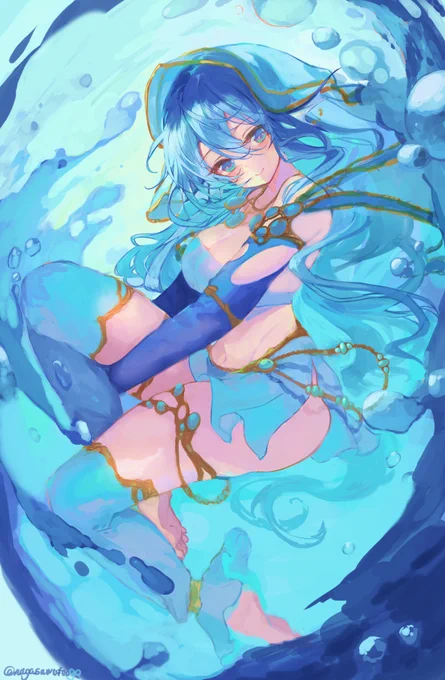 水の精霊ちゃん #オリジナル