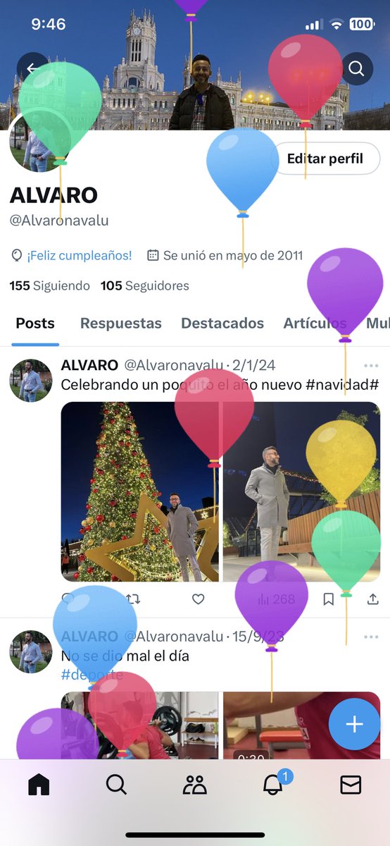 Alvaronavalu's tweet photo. Hoy me salieron globitos 😜😜 https://t.co/BWjHOtd5AT