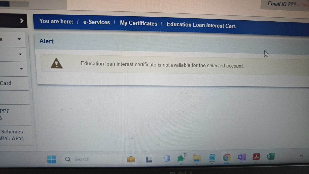 abhideepj's tweet photo. @TheOfficialSBI why is it not allowing me to download my interest certificate? Please help https://t.co/lpU29YtUTo