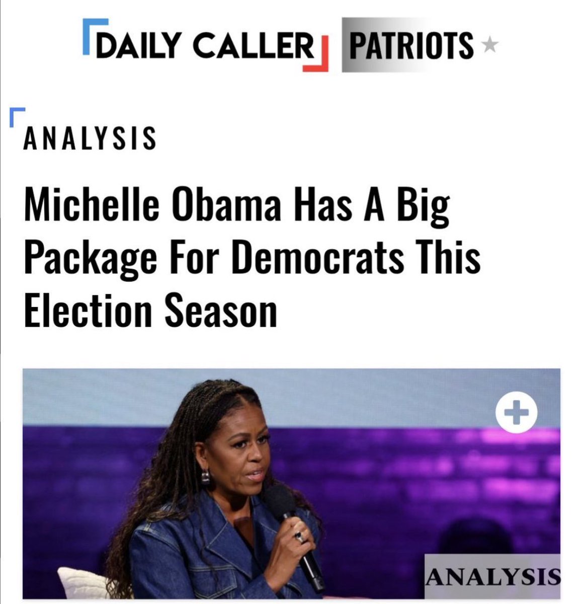 GM! 
$PREZ Michelle democrat nominee has a “big package” ready. Nothing but the truth right there! 

Enjoy your Sunday 

#BigMike
#Elections2024 
#MichelleObama