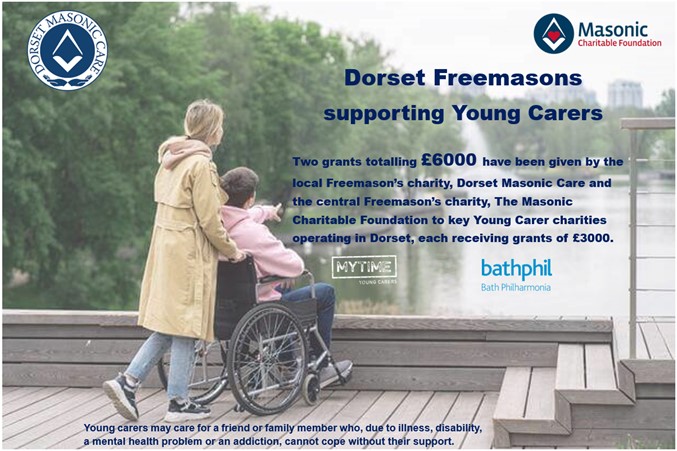 Two grants totalling £6,000 given to local charities by Dorset Freemasons