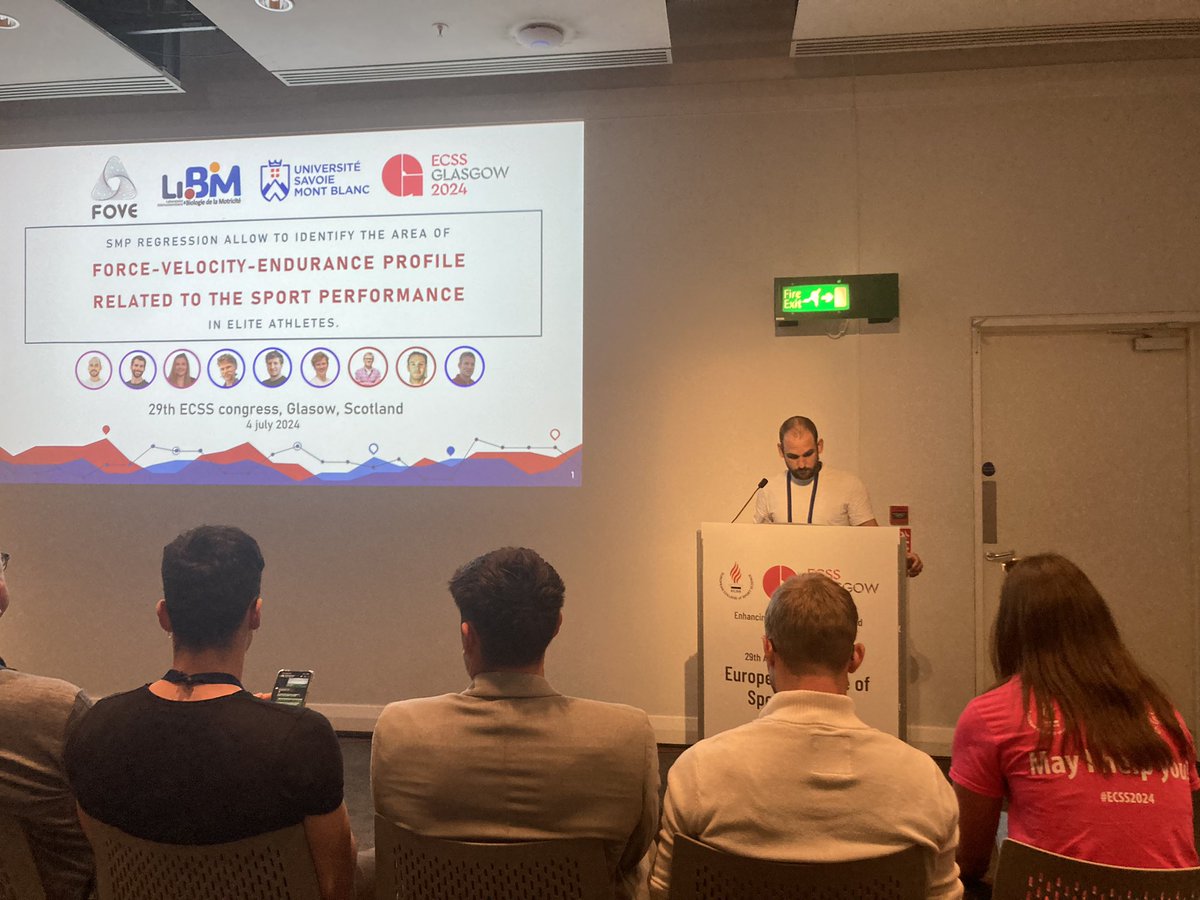 MaxBowenLab's tweet photo. Impressive talk from my smart friend @B_MorelP : @E_C_S_S #ECSS2024
FORCE-VELOCITY-ENDURANCE PROFILE
RELATED TO THE SPORT PERFORMANCE

Nice use of the FoVE model for endurance sports, in rowing and ski mountaineering @M_Vonderscher @c_delhaye @PierreSamozino 
#FoVE @Univ_Savoie https://t.co/1UC0qtwNON