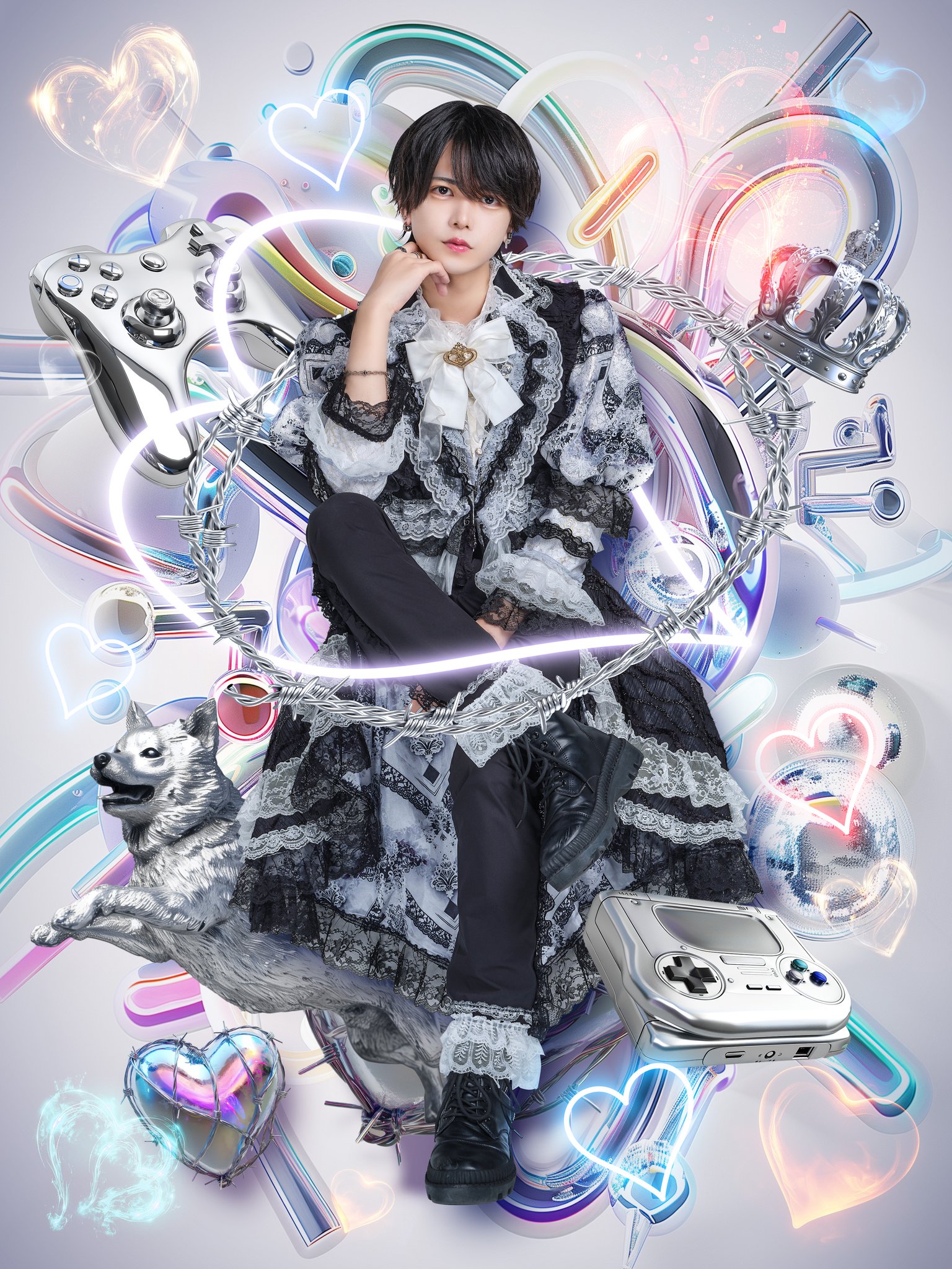 らぶしっく はやて クリップ付きアクスタ らぶしっく はやて 初期衣装