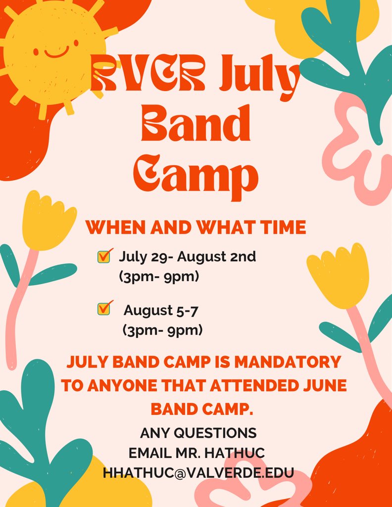 Band camp 2 is around the corner.