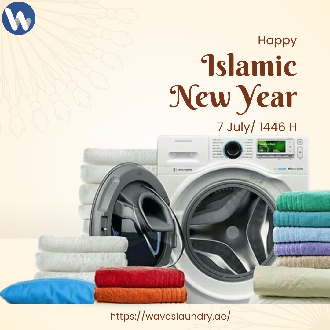 🌙✨ Happy Islamic New Year from Waves Laundry! 🌟🕌

Trust Waves Laundry to keep your garments fresh and clean as you celebrate this special occasion. Enjoy our convenient free #delivery and pickup #services across #Dubai, and let us handle your #laundry with care. 🧺🚚