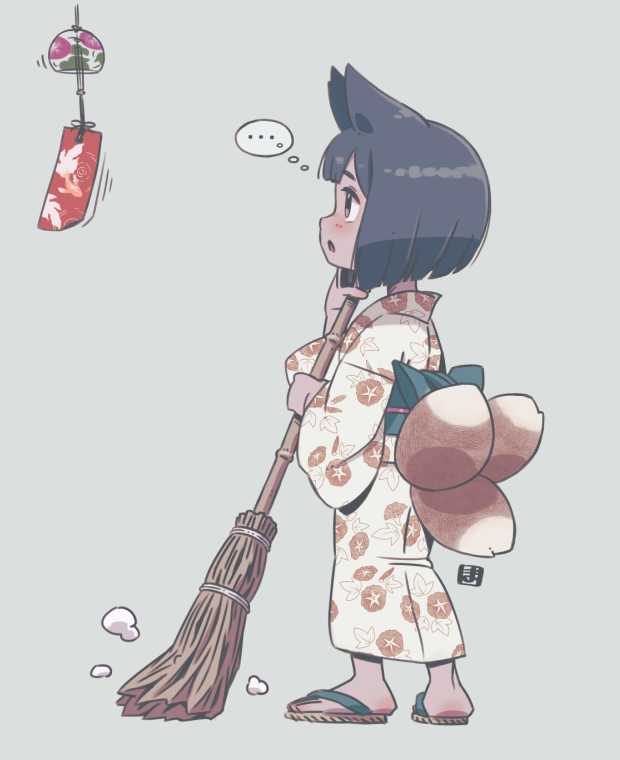 「暑気払いのゆかた再掲 」|廻のイラスト