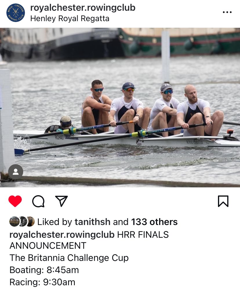 Chester Regatta (@chesterregatta) on Twitter photo We’re confident this fabulous <a href="/RoyalChesterRC/">Royal Chester Rowing Club</a> crew will be throwing everything at this race and well done on your incredible achievement on reaching The Britannia Challenge Cup <a href="/HenleyRegatta/">Henley Royal Regatta</a> finals. #GoRoyals! We’re confident this fabulous <a href="/RoyalChesterRC/">Royal Chester Rowing Club</a> crew will be throwing everything at this race and well done on your incredible achievement on reaching The Britannia Challenge Cup <a href="/HenleyRegatta/">Henley Royal Regatta</a> finals. #GoRoyals!