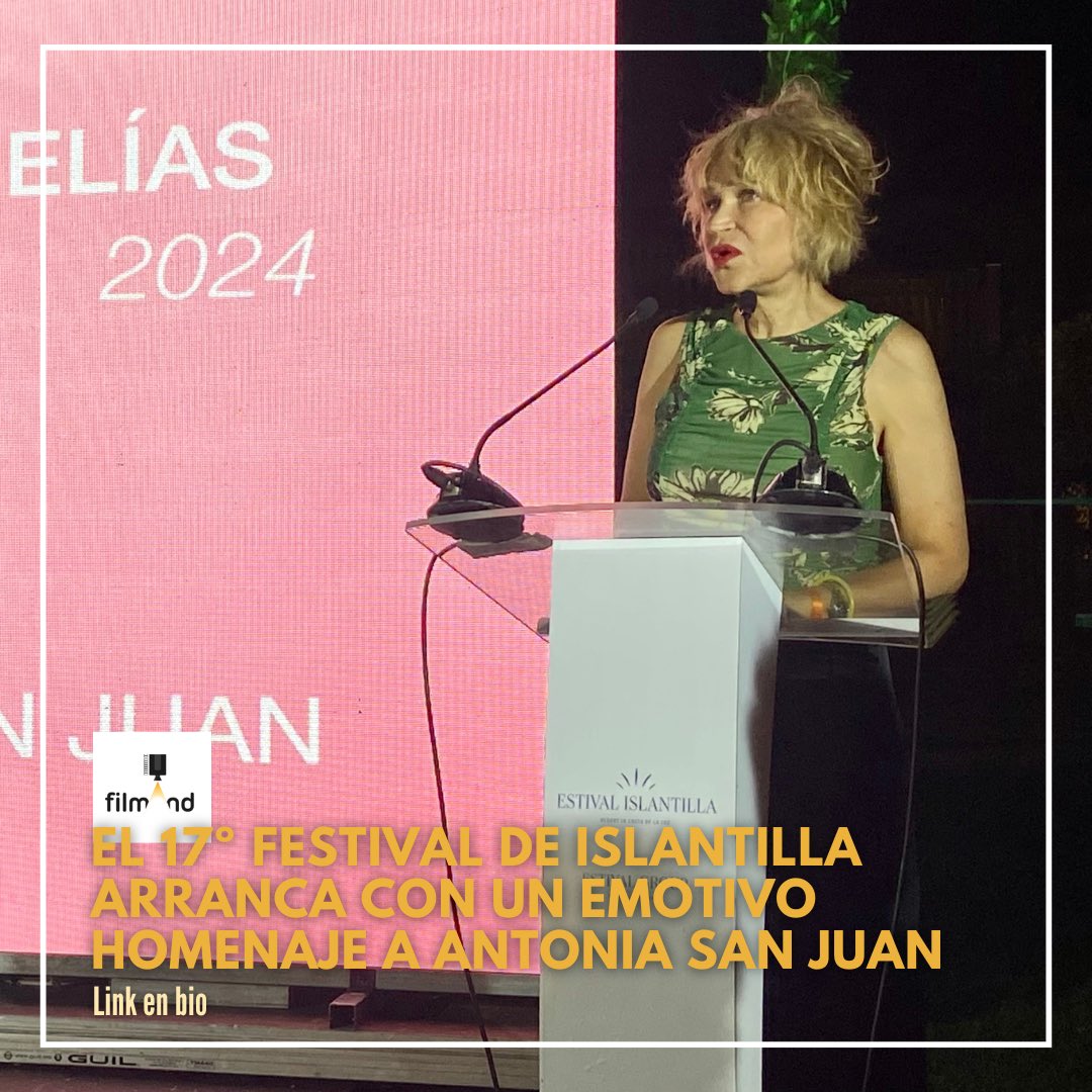 El Festival de Islantilla se rinde en su emotiva inauguración a Antonia San Juan. 

🎬La actriz, Premio Francisco Elías, ha confesado que de todos los galardones que ha recibido a lo largo de su carrera, “este es el que más me ha llegado al corazón”.

filmand.es/el-17o-festiva…