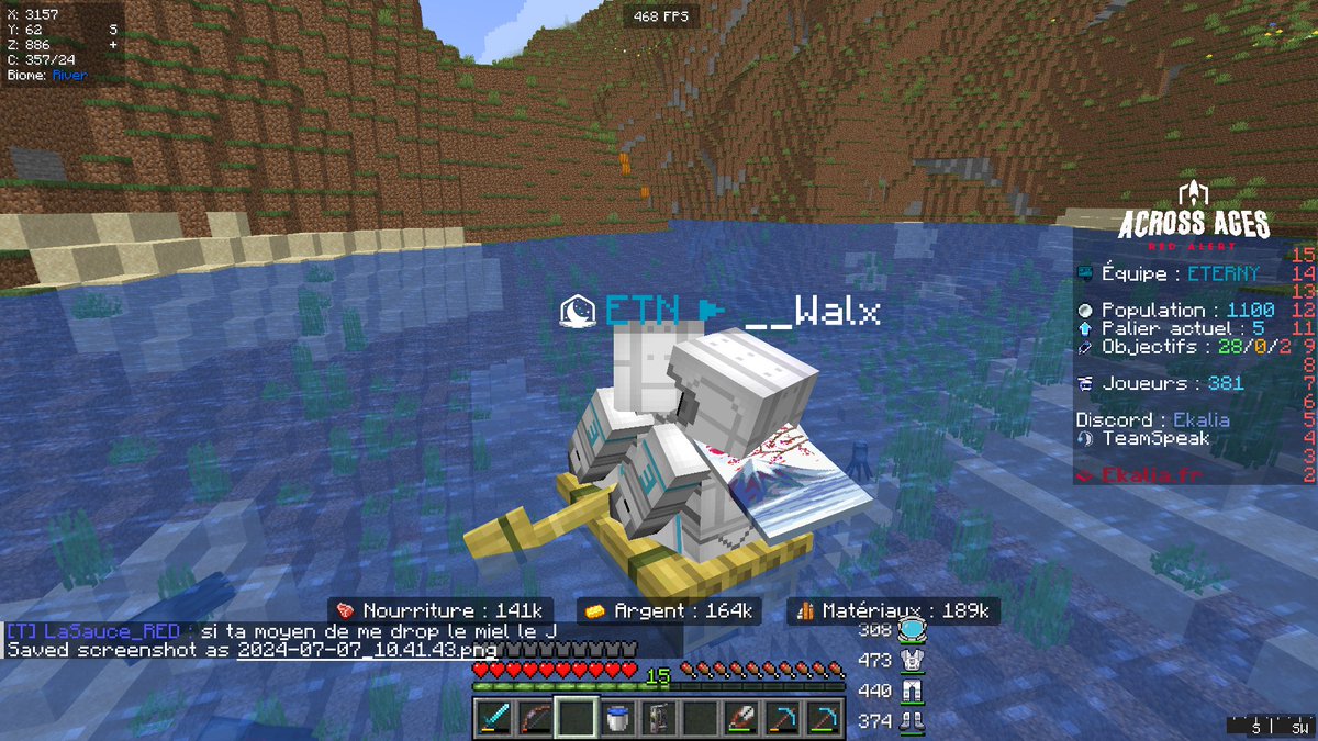 Nous avons rempli l'objectif 21 !

Équipe "ETERNY"

<a href="/Ekalia/">Ekalia</a>
 #AcrossAgesRedAlert