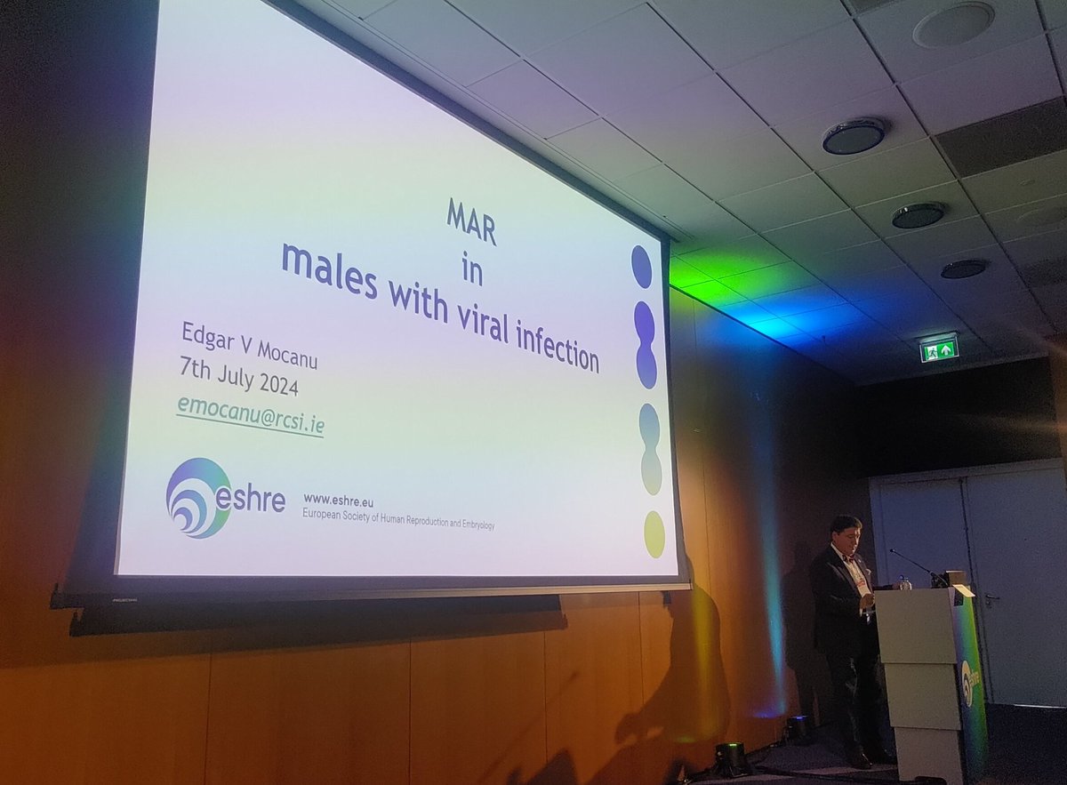 The last talk of today's PCC01 has just started. Join us in the room G102 to listen about MAR in males with viral infection by Edgar Vasile Mocanu.
After talks we also invite you to take part in the SIG-A members meeting in the same room.
#ESHRE2024