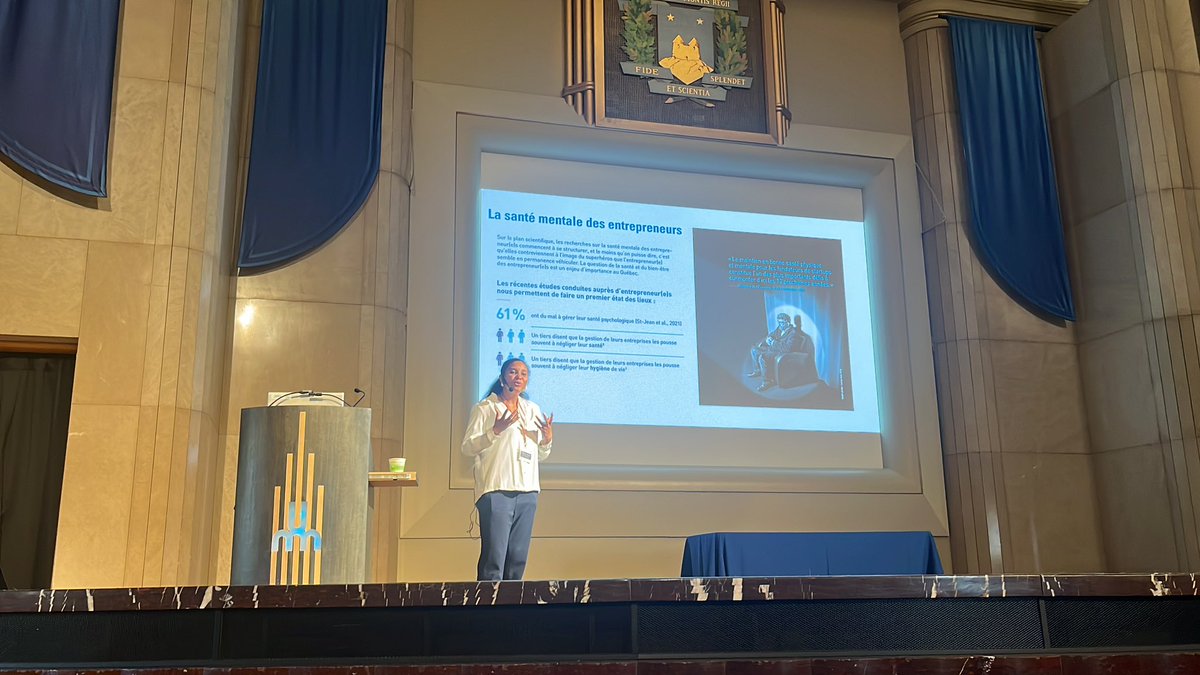 Leaders and entrepreneurs must sleep well if they want to succeed! Dr Florence Guiliani is introducing how sleep and mental health in entrepreneurship at the Montreal Sleep Summer School. #sleep #Entrepreneur #Entrepreneurship <a href="/ReseauSommeilQC/">ReseauSommeilQc</a> reseausommeil.ca