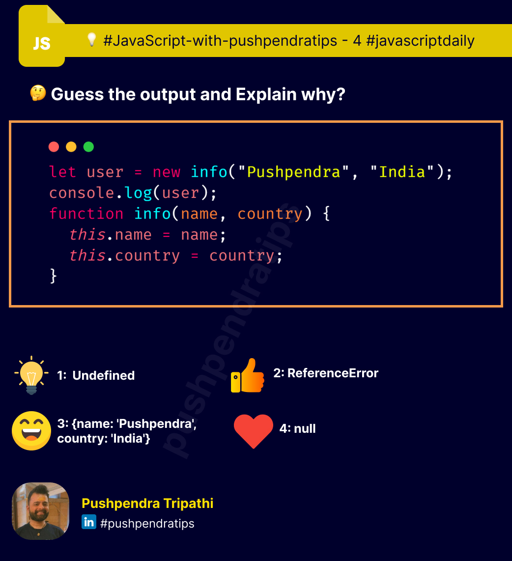 pushpendratips's tweet image. ๐ก #JavaScript-with-pushpendratips - 4 #javascriptdaily
๐ท ๐ฎ๐๐๐๐ ๐๐๐ ๐๐๐๐๐๐ ๐๐๐
๐ฌ๐๐๐๐๐๐ ๐๐๐?
#javascript #developer #community #fullstack #content #interview #react