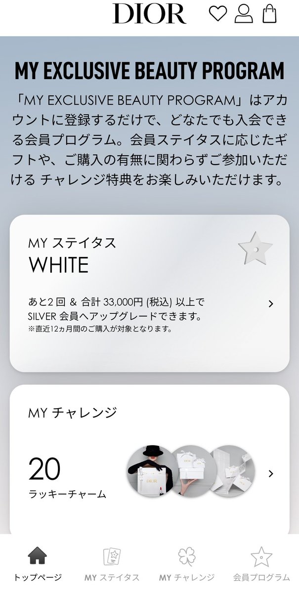 【レア】バニティのみ　Dior マイチャレンジ 当選品 Diorの会員プログラム「MY EXCLUSIVE BEAUTY PROGRAM」が今秋