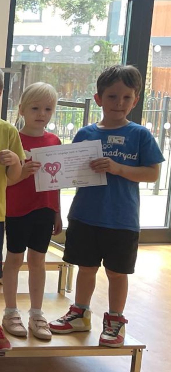 Mabolgamapau llwyddiannus iawn y Derbyn 🥇🥈🥉
Da iawn chi am gadw’n heini a gweithio fel tîm 👏🏼
Cafodd bawb dystysgrif Inga Iach am eu gwaith arbennig! ❤️
Diolch i’n CRhA (PTA) am y lolipops blasus!