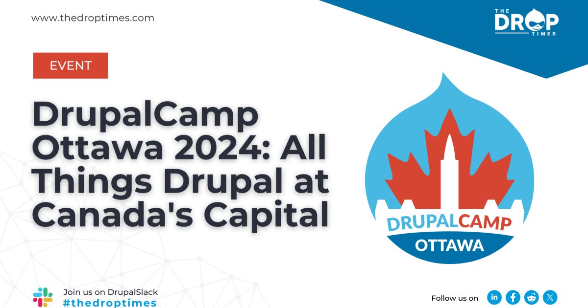 DrupalCamp Ottawa 2024: All Things Drupal at Canada's Capital bit.ly/3WccuI4 <a href="/mandclu/">Martin Anderson-Clutz @mandclu@drupal.community</a> <a href="/coldfrontlabs/">Coldfront Labs</a> @OpenPlusDigital <a href="/DrupalCampOTT/">DrupalCamp Ottawa</a>