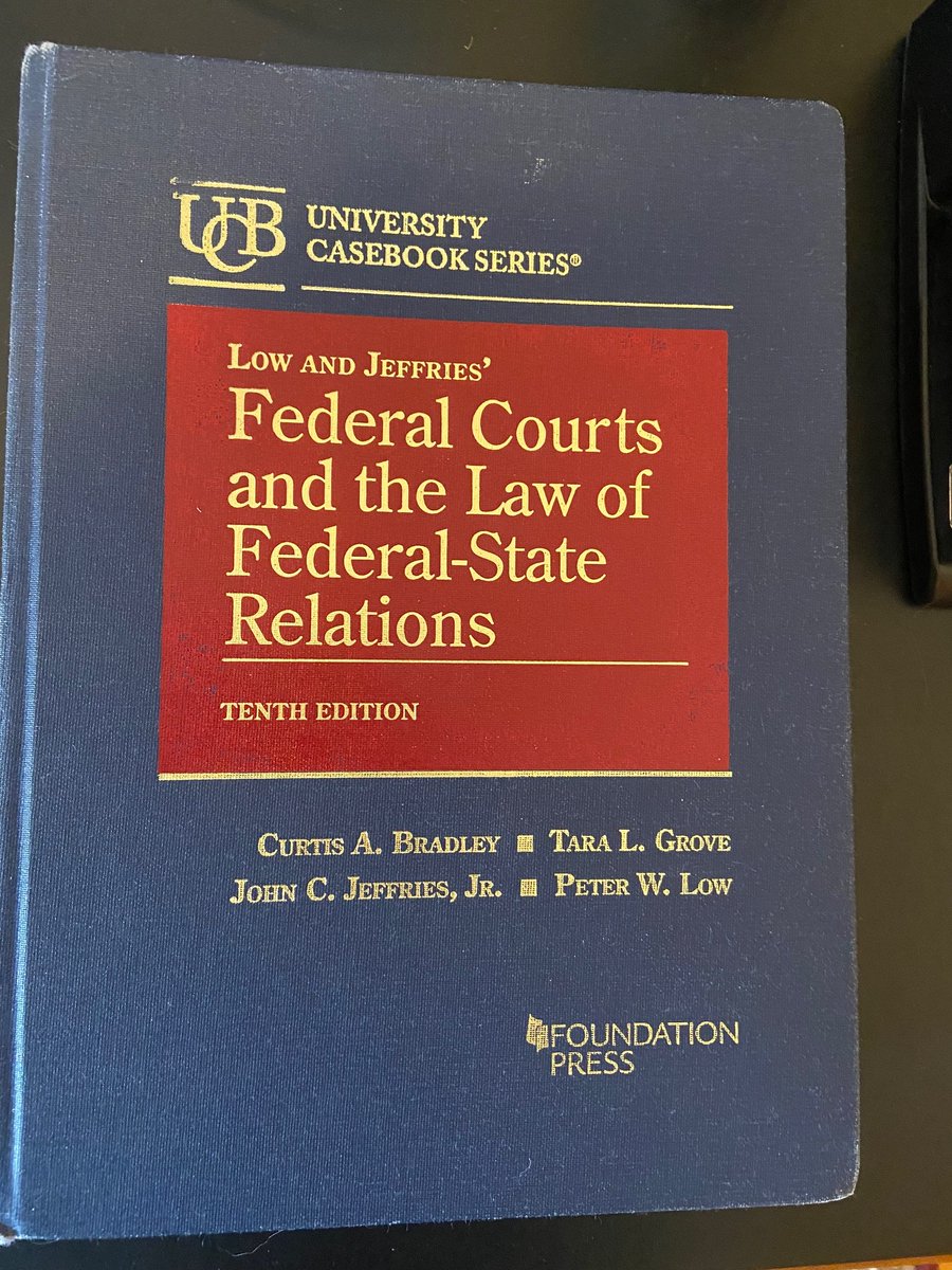 Curtis Bradley (@curtisabradley) on Twitter photo Attention all Federal Courts instructors: We now have a new supplement for the Low & Jeffries’ Federal Courts casebook, covering all relevant decisions from this past Supreme Court term. It’s available here, free of charge to students using the casebook:
3668083.app.netsuite.com/core/media/med… Attention all Federal Courts instructors: We now have a new supplement for the Low & Jeffries’ Federal Courts casebook, covering all relevant decisions from this past Supreme Court term. It’s available here, free of charge to students using the casebook:
3668083.app.netsuite.com/core/media/med…