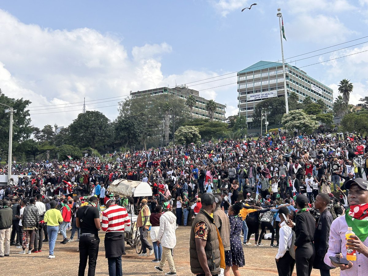Imonaar's tweet photo. The enemy is in sight. 

#OccupyMOH
#OccupyUhuruPark https://t.co/Bd61NfWqga