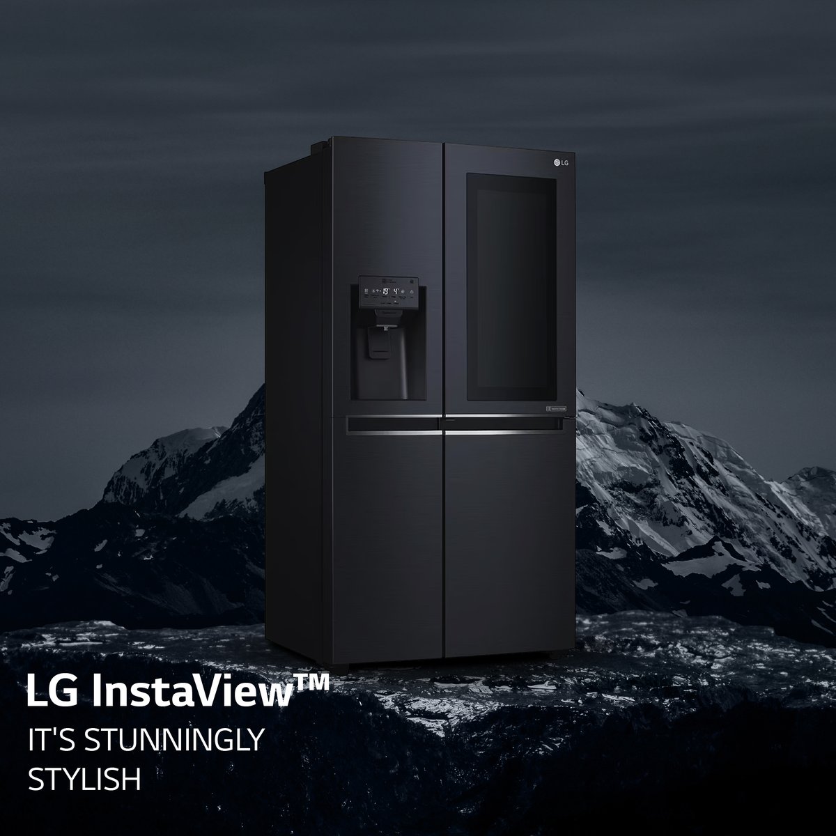 LGGulf's tweet image. It is black. It is limitless. And it is stunningly stylish... 
It&apos;s the #LG #InstaView #Refrigerator.  Learn more - lge.ai/6016gIkPm
