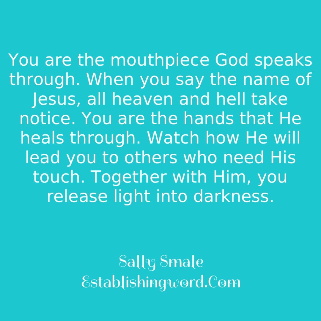 SallySmale's tweet image. #mouthpiece #speak #speaklife #healing #touch #lead #guide #light #lifeonpurpose