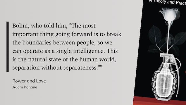 Seperation without separateness - wow that is beautiful.