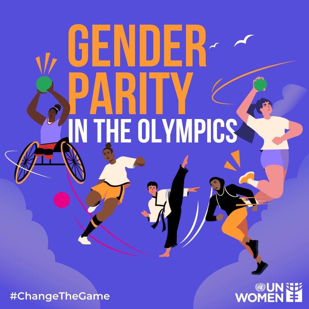 The #Paris2024 Olympic Games are the first to reach gender parity, with equal numbers of male and female athletes.

Together we can go Faster, Higher, Stronger to make gender equality a reality.

👉 More info: unwo.men/g1Yx50Sw4yN