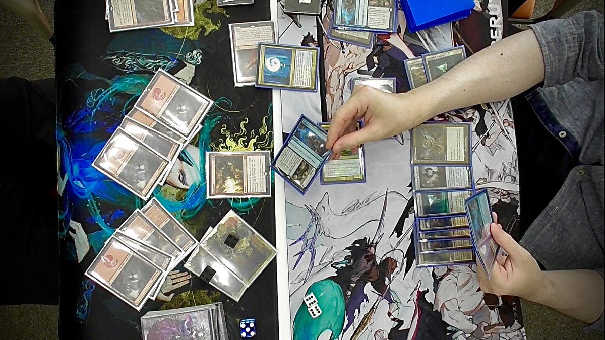 Nigred2's tweet image. 久々にヤマダさんと対戦しました☺️
1. #alpha40 浮かれすぎてPestilence で自害するシーン
2. #Power99 打ち消し対策で渾身のX15 Banefireをバウンスされるシーン
3. #レガシー 死体→無限への突入→ Drain炸裂シーン
4. #OldSchoolMagic 小心者のOrggをオラつかせるヤマダさん
またやりましょう！😊