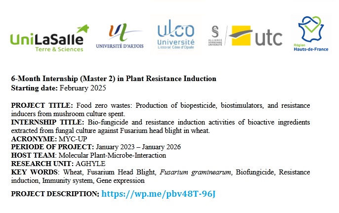 📌 6-Month Internship (For Master Student) in Plant Resistance Induction at UniLaSalle in France 🇫🇷: wp.me/pbv48T-96J