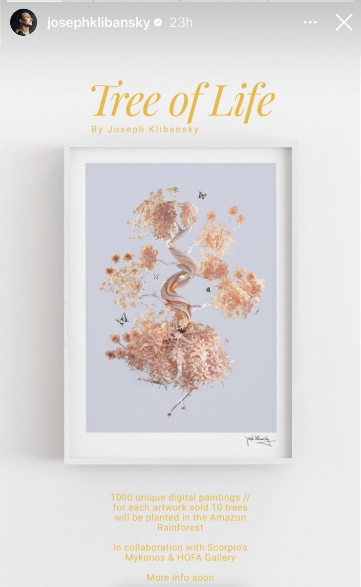 Artem_Coin's tweet photo. @hofagallery @josephklibansky @sohohouse Apparently the latest project launched by #HOFA and #Scorpios with #RegikAnadol #windsofyawanawa topped all #NFT charts. Could this be next?! #TreeofLife https://t.co/teoAFPtYXc