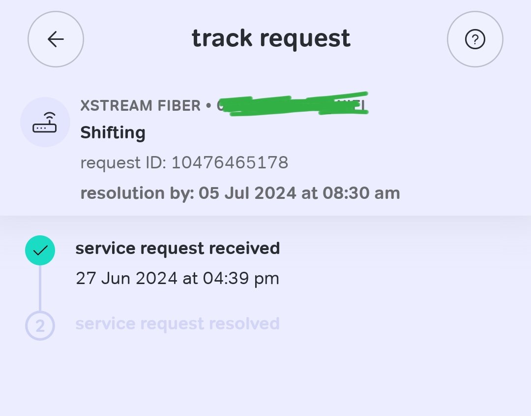Mohit_Mahajan14's tweet image. Worst service by @airtelindia 
Request for shifting has been raised on 27 Jun and till date they haven't resolved it.

#falsecommitment #poorservice #arrogantcustomercare
