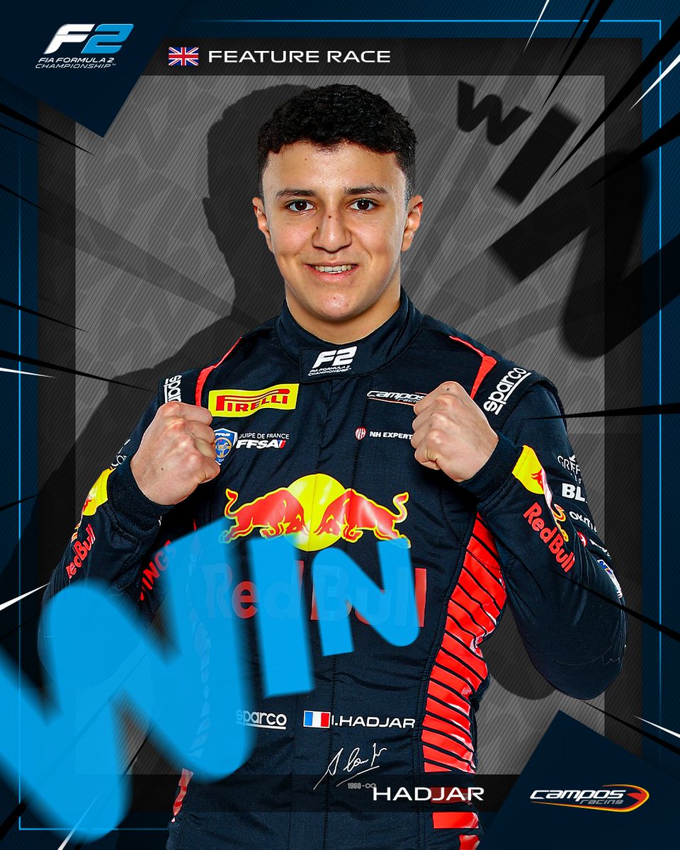 IT'S ISACK HADJAR IN SILVERSTONE!! 🏆

Our pole-sitter recovers expertly to score the Feature Race win, and take the lead in the championship!! 👊

#F2 #BritishGP