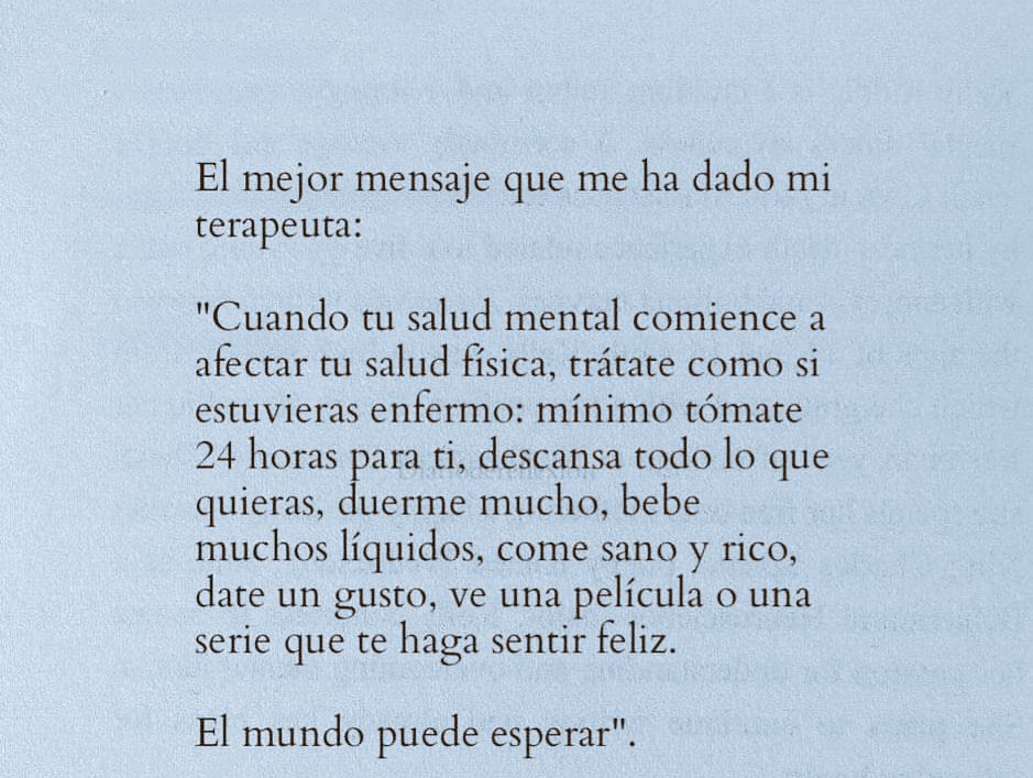 El mundo puede esperar