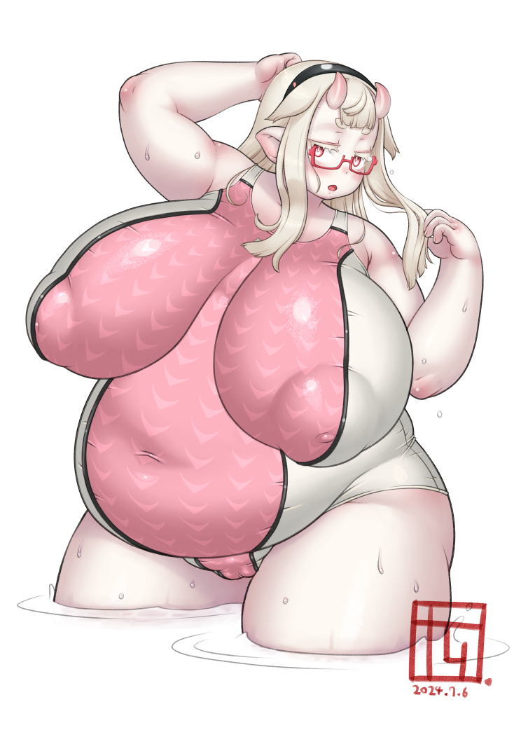 おまけの牛ビキニとスク水2Pカラー 