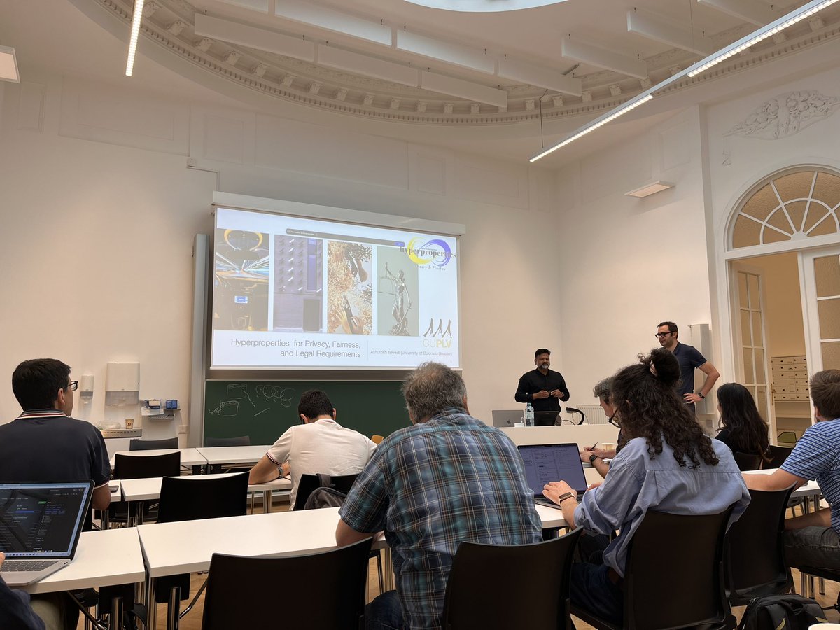 Magdalena Solitro (@magdasolitro) on Twitter photo Last day of the workshop on "Asinchronus Hyperproperties: from Theory to Practice"! Kudos to <a href="/AOliveCosta/">Ana Oliveira da Costa</a> and <a href="/SpyCoDeAT/">SPyCoDe_AT</a> for organising this event, and big thanks to all the speakers! Last day of the workshop on "Asinchronus Hyperproperties: from Theory to Practice"! Kudos to <a href="/AOliveCosta/">Ana Oliveira da Costa</a> and <a href="/SpyCoDeAT/">SPyCoDe_AT</a> for organising this event, and big thanks to all the speakers!