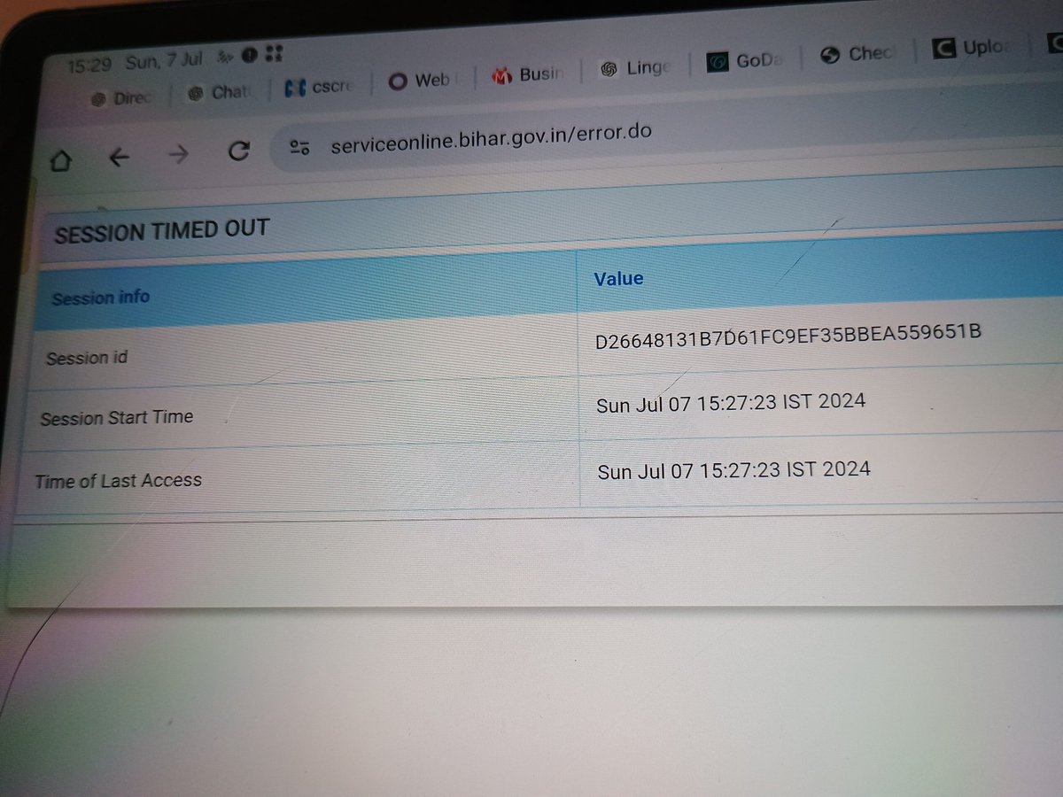 adityaaryan_'s tweet image. @NICMeity 

There&apos;s no difference between sessions start time and time of last access.

You&apos;re making people fool with your #serviceplus platform.
This platform is totally a digital scam.
We invest so much time to submit a form on your portal and it don&apos;t get submitted. Frustrate