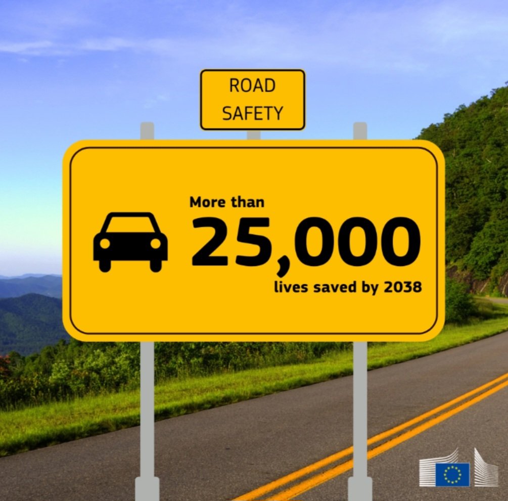 🚗✨ The Future of Road Safety is Here! 🚦

Starting today, all #vehicles sold in the EU must have new #safety features to protect #passengers, #pedestrians, and #cyclists. 🌍

By 2038:
🔹 25,000 lives saved
🔹 140,000 serious injuries prevented 🚀💚🇪🇺

#RoadSafety #EURegulation