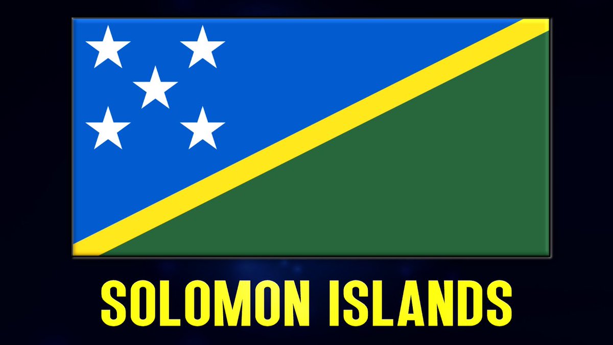 flags_book's tweet image. Today is the Solomon Islands National Day. A national holiday marks the day in 1978 that the country bacame independent from Britain. Find out more about #SolomonIslands and other countries on the flagsbook youtube channel. #Flagsbook #worldflags #flagsoftheworld