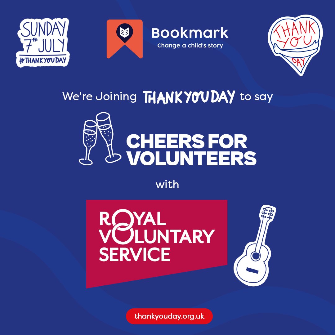 BookmarkCharity's tweet image. This #ThankYouDay we’re celebrating all the volunteers who took part in #TheBigHelpOut! Join us in raising a glass of thanks and say #CheersForVolunteers! We appreciate each and every one of you. 🍻🎉