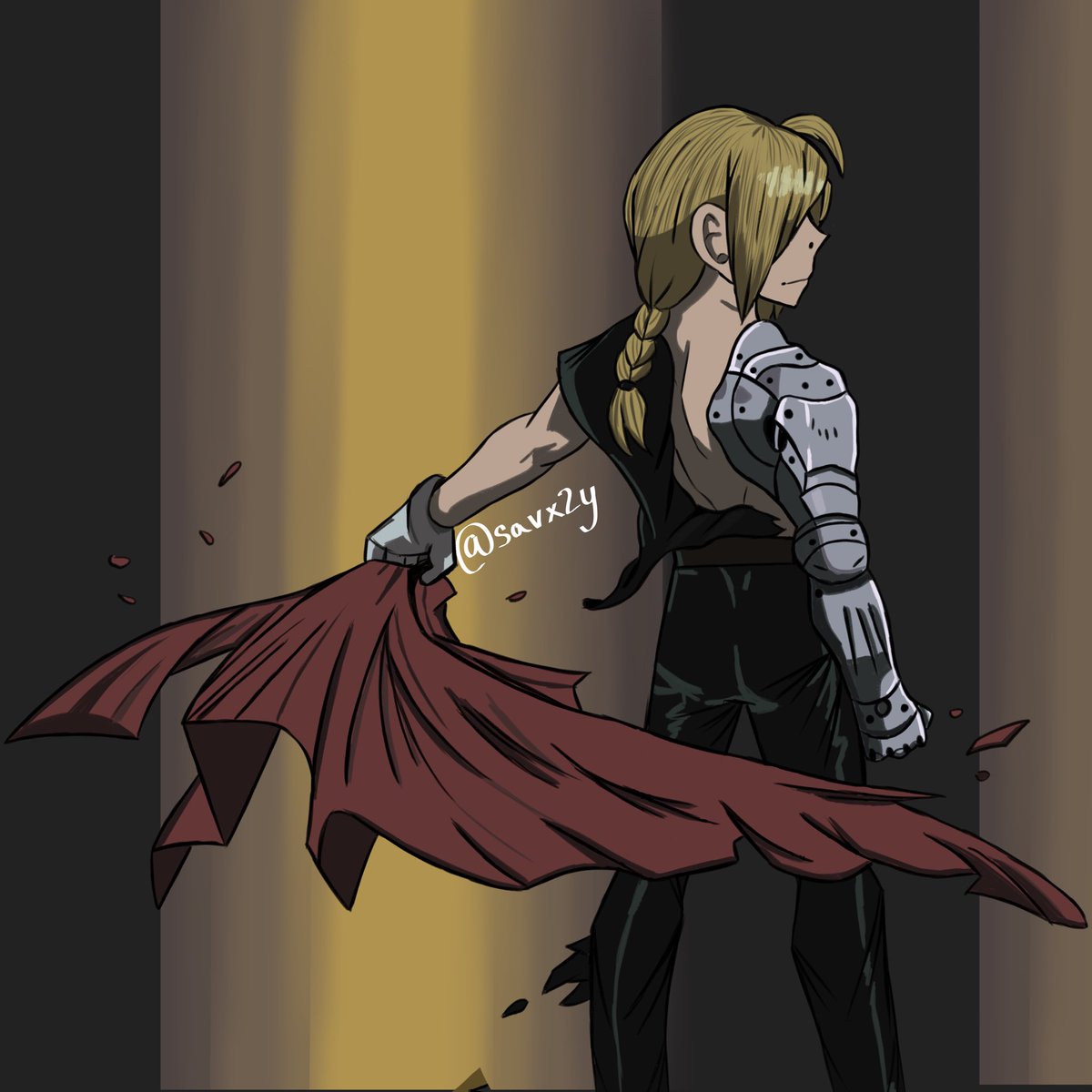 savx2y's tweet photo. i have redrawn the exact same #edwardelric pose for the last 3 years 😭💙 #FMA #artmoots https://t.co/rLDsrrx6sG